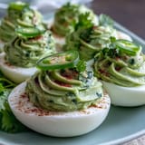 Guacamole Stuffed Deviled Eggs
