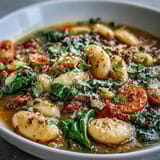 Tuscan White Bean Spinach Soup