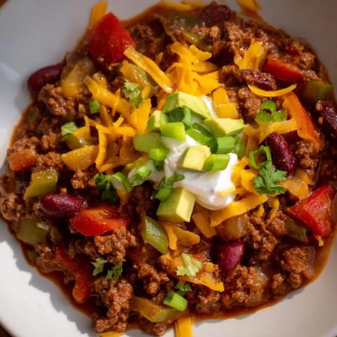 Robust spicy chili con carne
