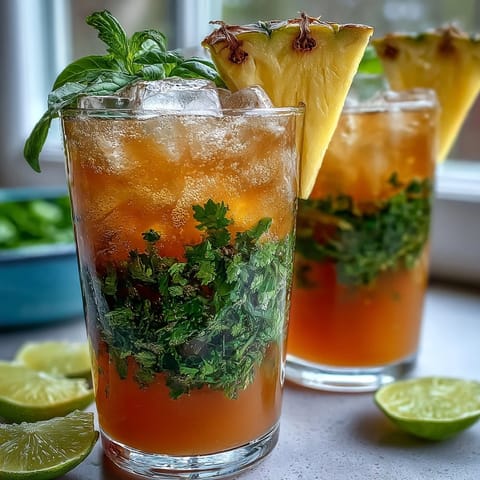 Pineapple Basil Agua Fresca