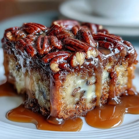Kentucky Derby Pecan Pie Bars with Bourbon Glaze: Golden, gooey pecan filling atop buttery shortbread, drizzled with rich bourbon glaze for a Southern dessert classic.
