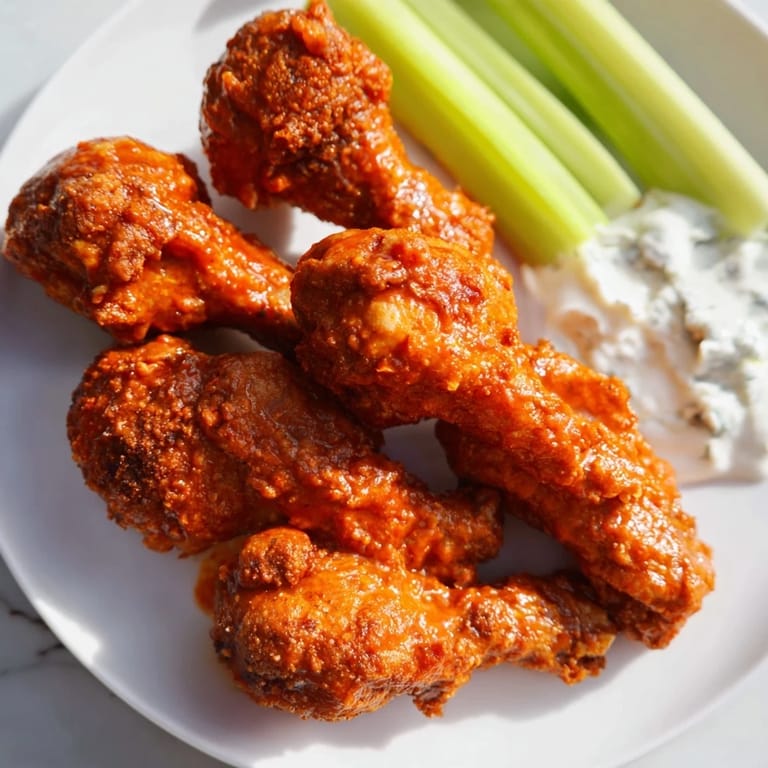 Homemade Buffalo wings, tossed in savory sauce, ready to be enjoyed with friends or family.