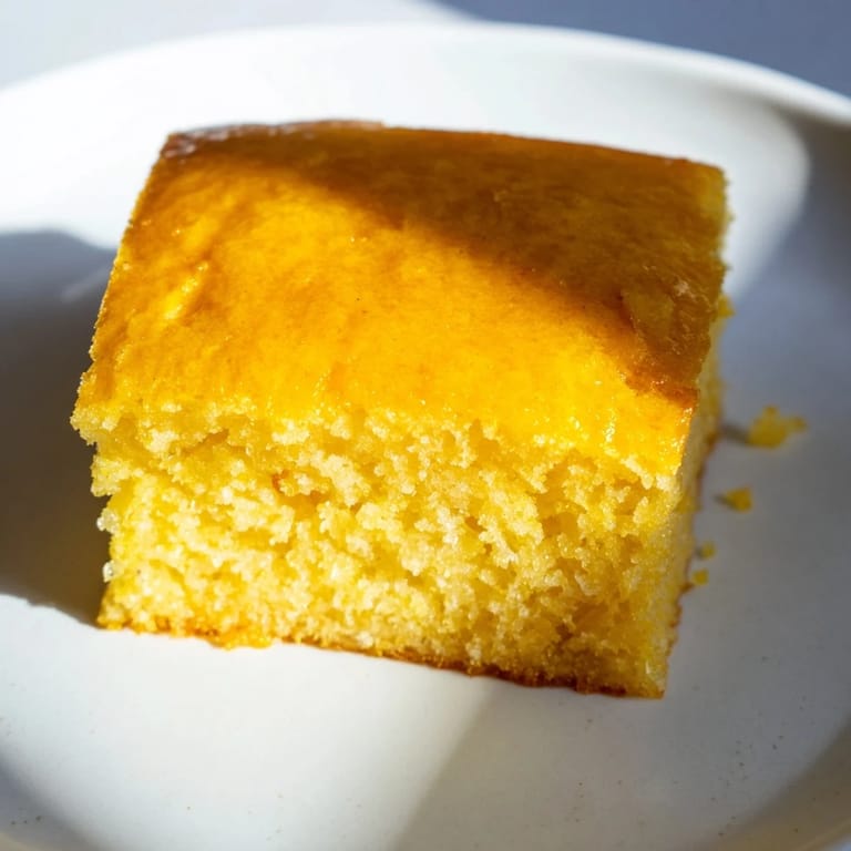 Warm, freshly baked cornbread, with a perfect crumb, ready to serve with your favorite meal.
