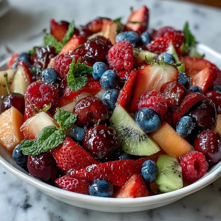 Eye-catching grad party fruit display featuring fresh seasonal fruit and delicate edible flowers.