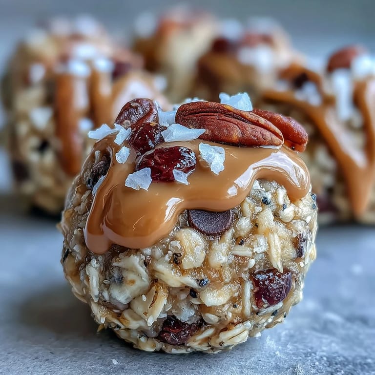 No-bake oat and peanut butter bites studded with chocolate chips and flaxseed—great for meal prep or healthy snacking.